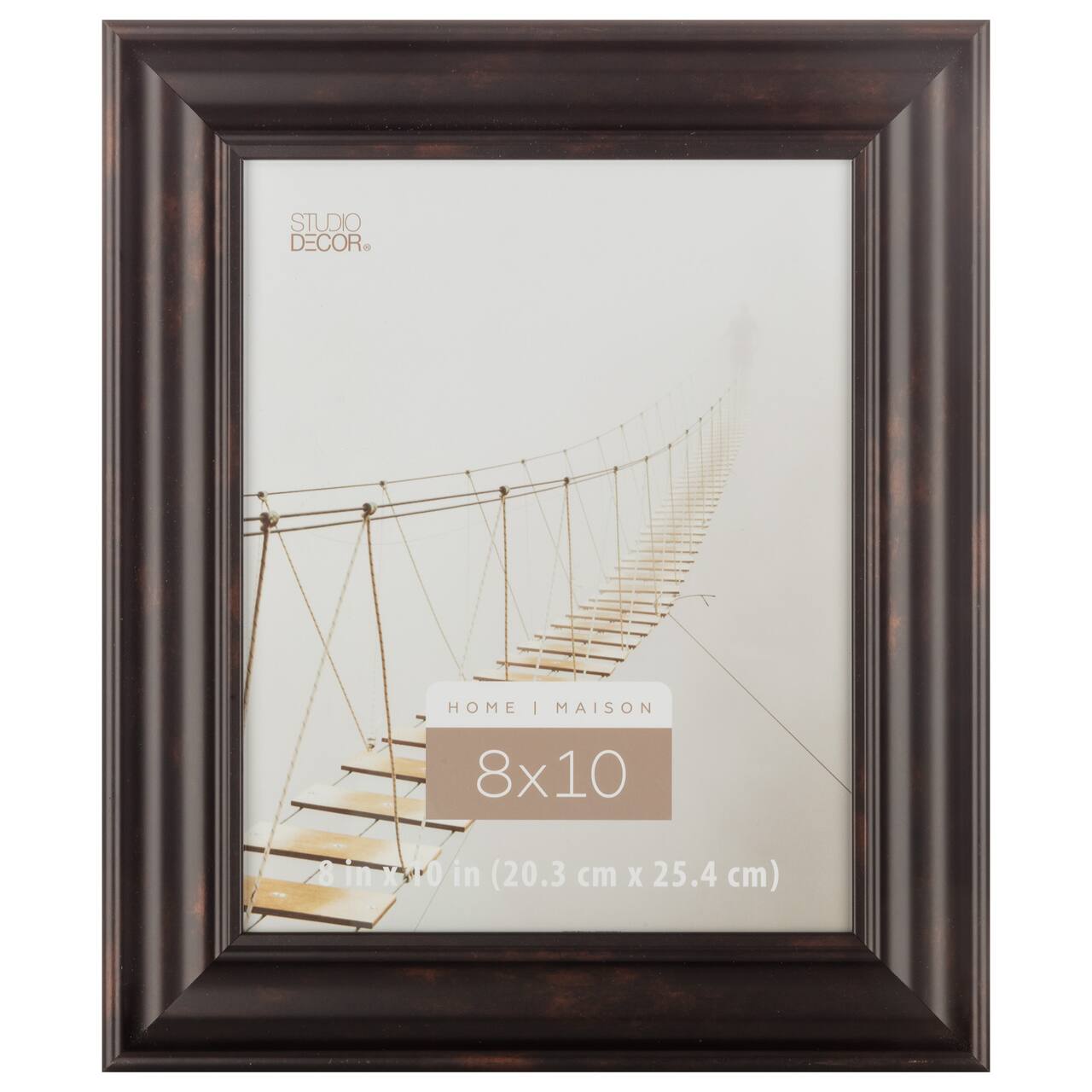 8 Pack: Black & Brown 8" x 10" Rubbed Frame, Home Collection by Studio Décor®
